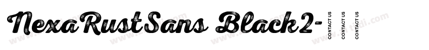 NexaRustSans Black2字体转换